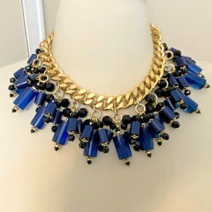 Vintage Blue Lucite Necklace